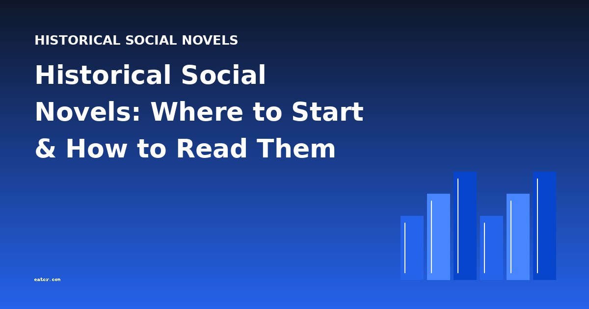 Historical Social Novels: Where to Start & How to Read Them