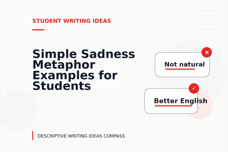 Simple Sadness Metaphor Examples for Students