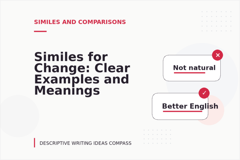 Similes for Change: Clear Examples and Meanings